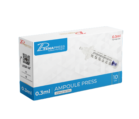 AmpolaPress  0,3ml Ampola Descartável para Caneta Pressurizada ZenaPress (10un)